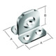 VORMANN plaque de base pour verrou 35x35x31 mm acier-1