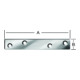 VORMANN Plaque de raccord 50 x 15 mm acier galvanisé-1