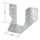 Vormann Sabots de poutre extérieurs 100 × 140 × 2 mm acier galvanisé sendzimir
