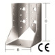 VORMANN Sabots de poutre intérieurs 100 mm x 140 mm x 2 mm acier galvanisé sendzimir-1