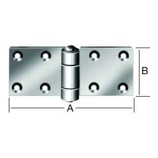 Vormann Scharnier 50x130mm