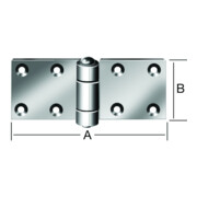 Vormann Scharnier 50x130mm