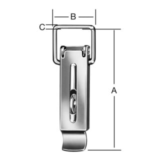 VORMANN Spannverschluss L138mm, S5mm m.Schlossöse,o.Schließhak Stahl verzinkt
