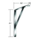 Vormann Stegkonsole L.300mm H.200mm B.30mm S.4mm verz.Trgf.300kg-1