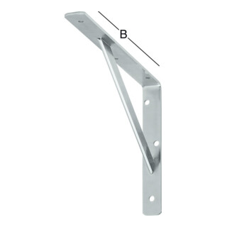 Vormann Stegkonsole L.500mm H.330mm B.30mm S.4mm verz.Trgf.200kg