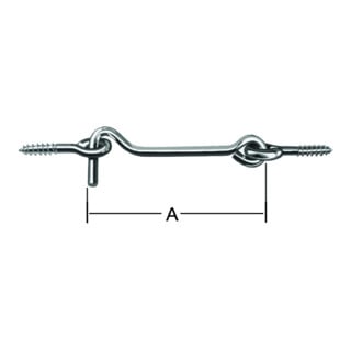 VORMANN Stuhlwinkel mit Öse, 120mm Edelstahl, rostfrei