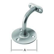 VORMANN Support de main courante GA sans rosace en acier inoxydable