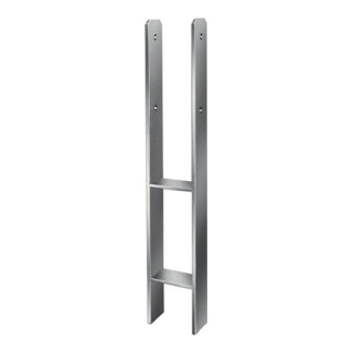 Vormann Support de poteau en H 91xx600xmm STA non traité TZN