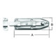 VORMANN Verrou de fenêtre avec boucle, droit B22xL40xS1mm acier galvanisé-1