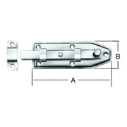 VORMANN Verrou de fenêtre avec boucle, droit B35xL100xP1,2mm acier galvanisé