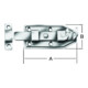 VORMANN Verrou de porte L 120 mm droit acier, zingué-1