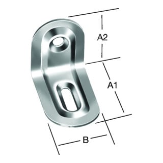 VORMANN Verstellwinkel 39x28x22x1mm Stahl, verzinkt