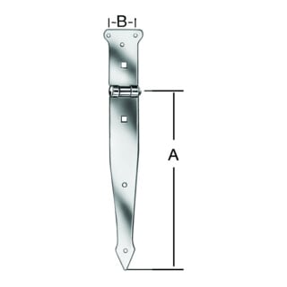 VORMANN Werfgehänge schwer,400mm Stahl, verzinkt