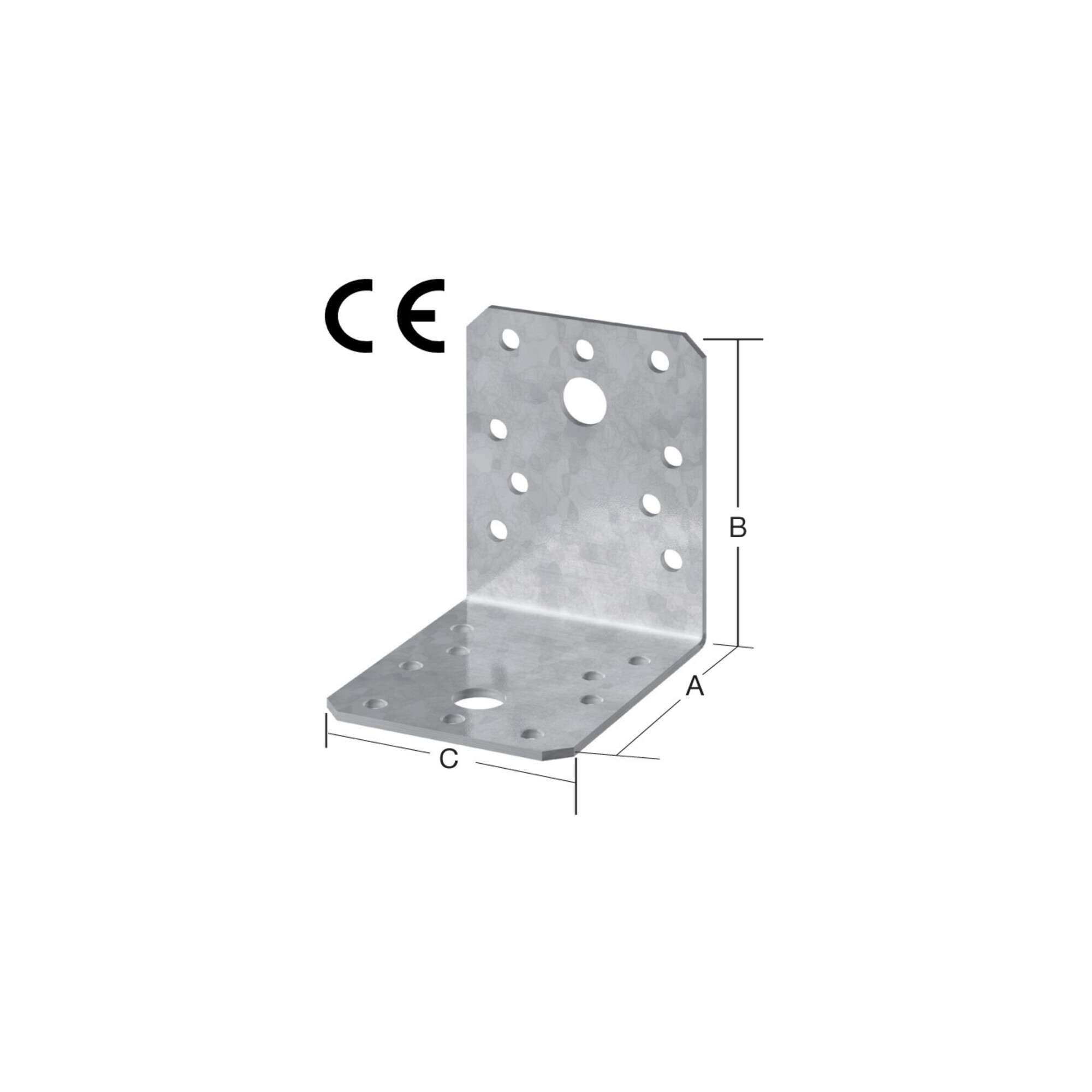 VORMANN Winkelverbinder 105 x 105 x 90mm mit CE? Ja Stahl sendverz.
