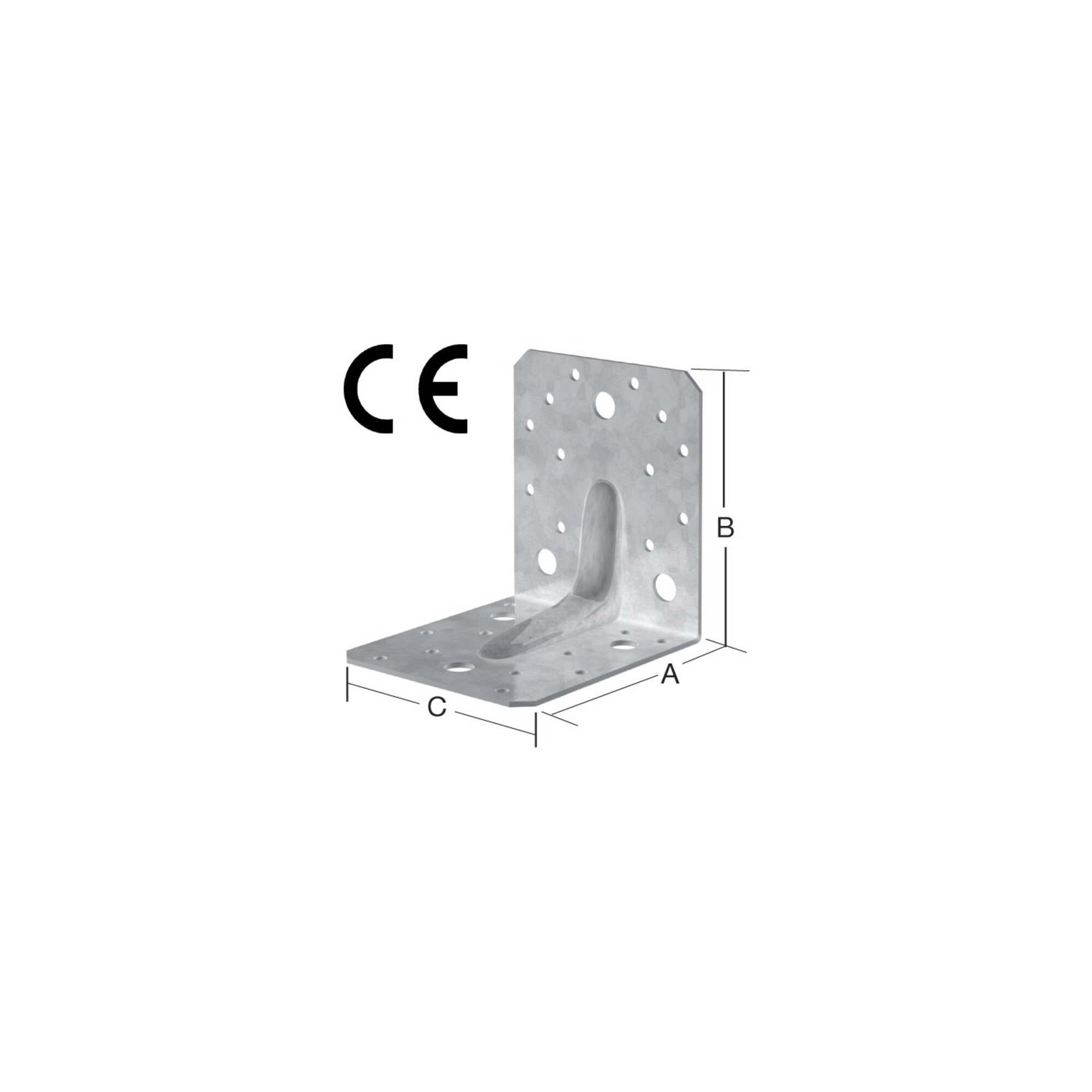 VORMANN Winkelverbinder 105 x 105 x 90mm mit CE? Ja Stahl sendverz.