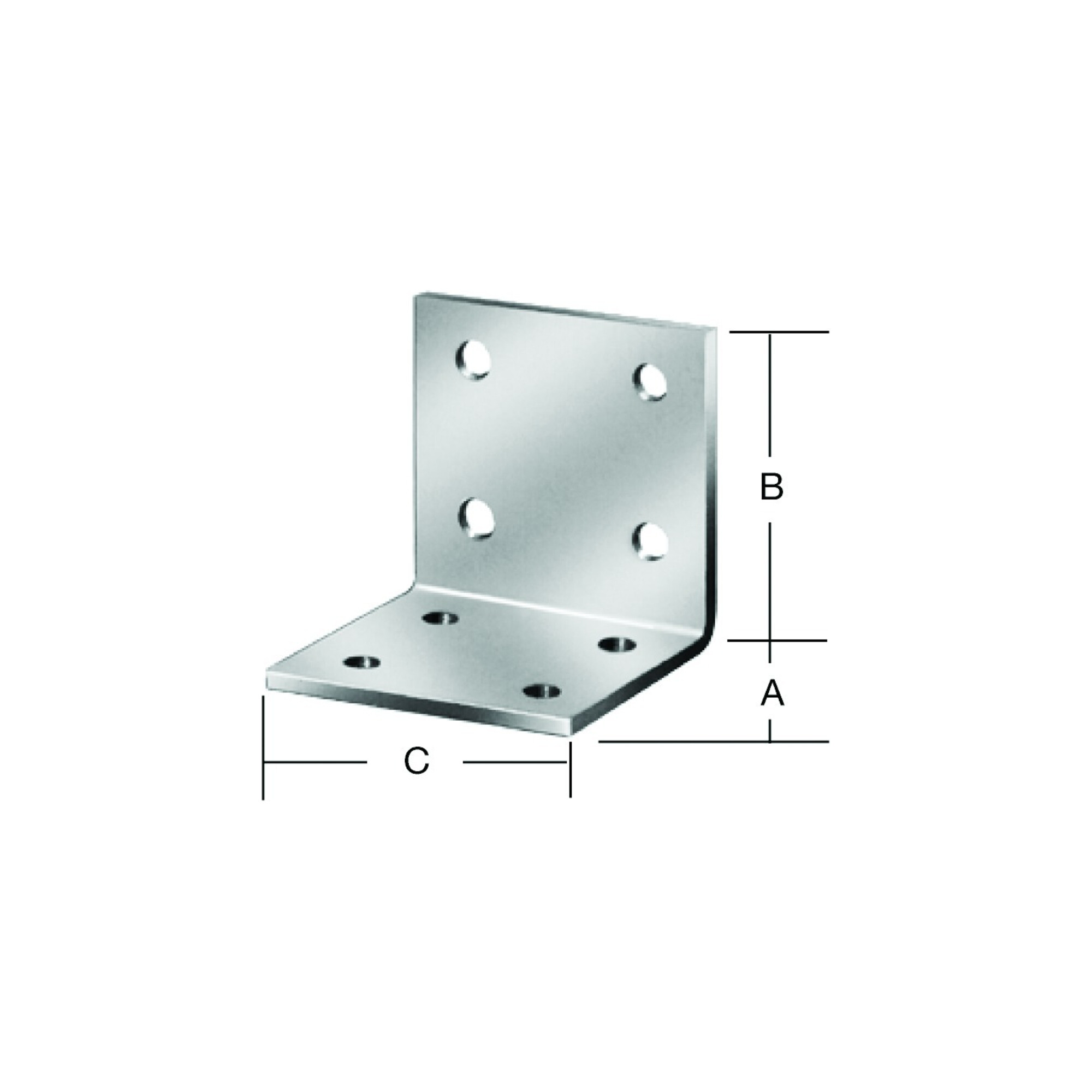 VORMANN Winkelverbinder 40 x 40 x 20mm Stahl sendverz.