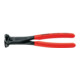 Vornschneider DIN ISO 5748 L.160mm m.Facette schwarz atramentiert pol. Knipex