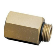 Vortex Rückschlagventil RV 153 1/2" AG/1/2" IG, DN 15, Messing