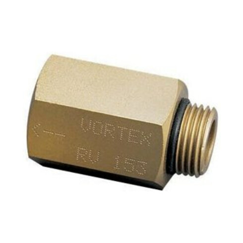Vortex Rückschlagventil RV 153 1/2" AG/1/2" IG, DN 15, Messing