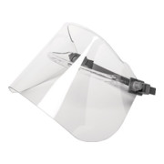 Voss Elektrikerschutzschild glasklar,m.Helmhalterung 460x200mm