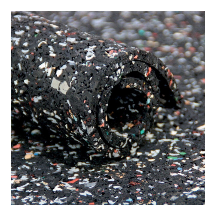VR Trade Tapis de recyclage 6 mm 1500 mm noir-multicolore