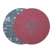 VSM Fiberscheibe KF 708 Halbedelkorund (A),Ø 115 mm, Körnung: 80