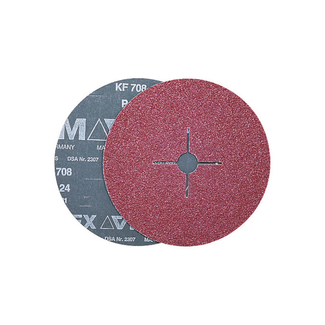 VSM Fiberscheibe KF 708 Halbedelkorund (A),Ø 180 mm, Körnung: 80