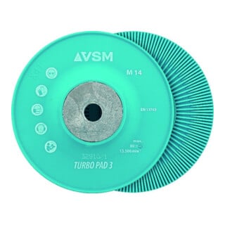 VSM Fiberscheiben-Stützteller TURBO PAD 3 hart/gerippt, Außen-Ø: 125 mm
