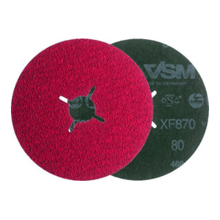 VSM Fiberschijf XF 870 (CER),Ø 180 mm, Korrelgrootte: 36