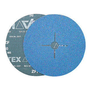 VSM Fiberschijf ZF 714 zirkoonkorund (ZA),Ø 180 mm, Korrelgrootte: 24
