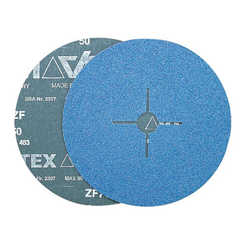 VSM Fiberschijf ZF 714 zirkoonkorund (ZA),Ø 180 mm, Korrelgrootte: 24