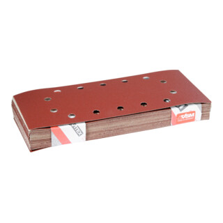 VSM Jeu de 50 feuilles abrasives 14 perforations, Grain : 80