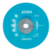 VSM Plateau-support pour disques en fibre TURBO PAD 3 dur/nervuré, ⌀ ext. : 125 mm