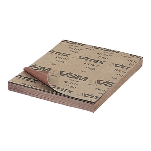 VSM Schleifgewebe (A) braun, sehr flexibel KK 114 F, 230x280 mm, Körnung: 800