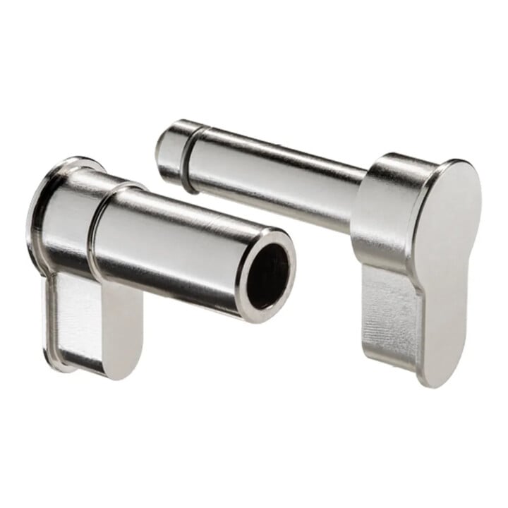 W&M, Univ.Blindzylinder 50-76mm nickel-silber