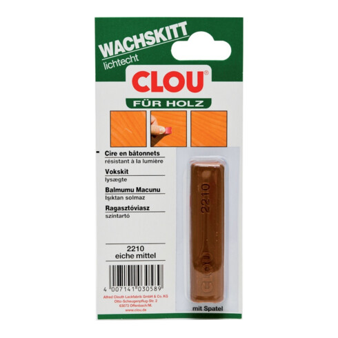Wachskittstangen Farbe 2210 eiche mittel 15g Bl.CLOU