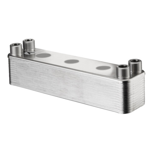 Oventrop Wärmeübertrager Regudis W LB 1, m. 12 l/min, 24 Plat., nickelgel.