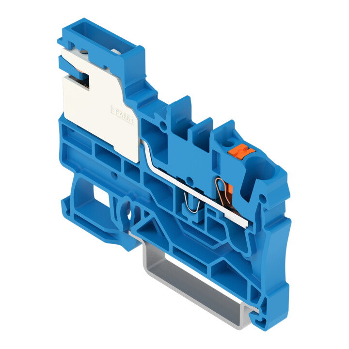 WAGO 1-Leiter-N-Trennklemme 2,5 mm Push-in CAGE CLAMP blau 2202-7114