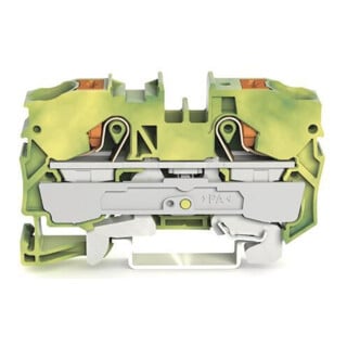 WAGO 2-Leiter-Schutzleiterklemme 2210-1207 10mm² mit Drücker