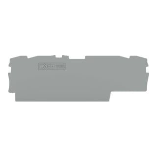 WAGO Abschluss- und Zwischenplatte Top Job S 4L 2002-1891 1mm grau
