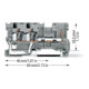 WAGO Basisklemme 2L/1-Pin grau 769-251