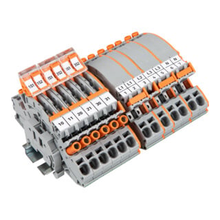 WAGO Bloc de borniers transformateurs de courant 821-207 gris 6 mm²