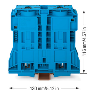 WAGO Bornes de passage 285-1184 185 mm² bleu 2 conducteurs