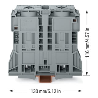 WAGO Bornes de passage 285-1185 2 conducteurs 185 mm² gris