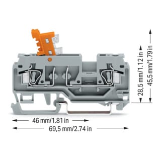WAGO Bornes de séparation et de mesure 280-870 0,08-2,5mm² gris