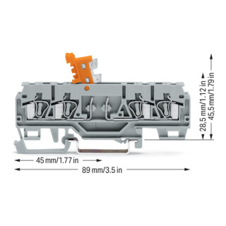 WAGO Bornes de séparation et de mesure 280-874 0,08-2,5 mm² gris