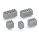 WAGO Bornier de circuit imprimé à poussoir 1,5 mm² gris 735-303