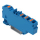 WAGO Bornier de distribution 1x6mm²/6x1,5mm² bleu 2206-8034