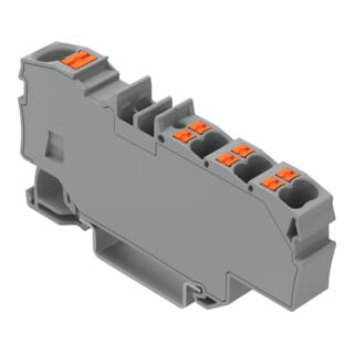 WAGO Bornier de distribution 2206-8031 1x6mm² 6x1,5mm² gris