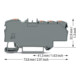 WAGO Bornier de distribution 2206-8031 1x6mm² 6x1,5mm² gris
